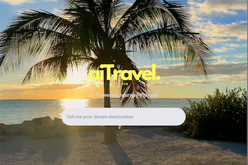 AI Travel Homepage